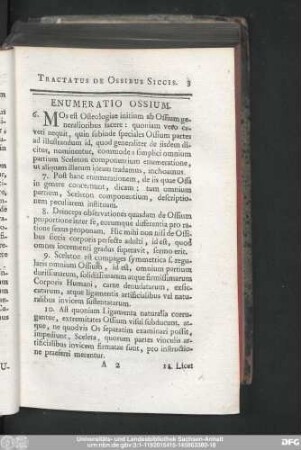 Enumeratio Ossium.