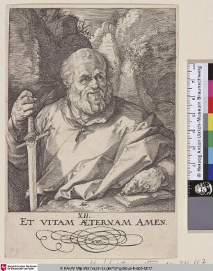 [Der Heilige Matthias als Einsiedler; St. Matthias; Apostel Matthias]