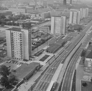 Grunaer Straße in der Pirnaischen Vorstadt von Dresden : Blickrichtung Westen