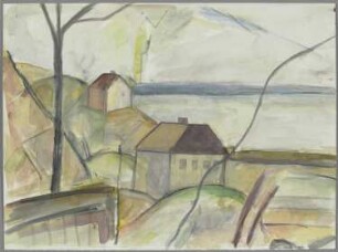 Ohne Titel [Häuser am Wasser]