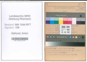 Entnazifizierung Anton Selhorst , geb. 18.08.1890 (Landwirt)
