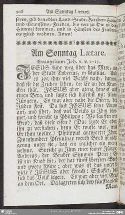 Am Sonntag Laetare