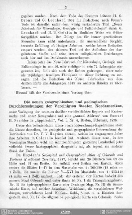 Die neuen geographischen und geologischen Durchforschungen der Vereinigten Staaten Nordamerikas