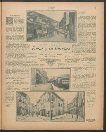 Éibar y la libertad : Crónica de España