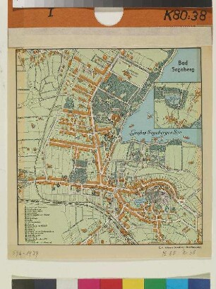 Karte von Bad Segeberg (um 1939)