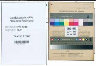 Entnazifizierung Franz Testrut , geb. 19.04.1908 (Geometer)