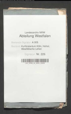 Belehnung des Willhelm Rotger von Meschede für sich und seinen Vetter Dietrich Adam von Hanxleden mit dem Zehnten zu Kneblinghausen