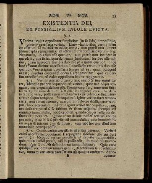 Existentia Dei, Ex Possibilium Indole Evicta.