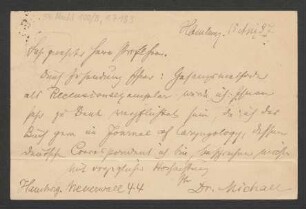 Brief an Julius Hey : 15.08.1887