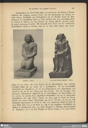 Statue des Königs Chefren. Kairo