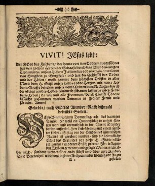 3-8, Vivit! Jesus lebt. - Eingang.