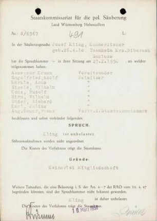 Kling, Josef