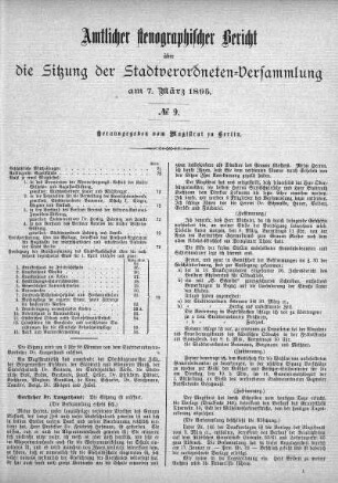 No. 9, 7. März 1895