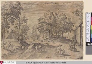 Cleijnen Bijgaerden. [View of Klein Bijgaarden; Blick auf Klein Bijgaarden]