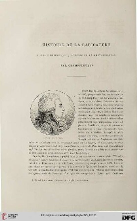 2. Pér. 11.1875: Histoire de la caricature sous la République, l'Empire et la Restauration par Champfleury