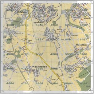 Stadtkarte Düsseldorf in 16 Blättern, Blatt 4664