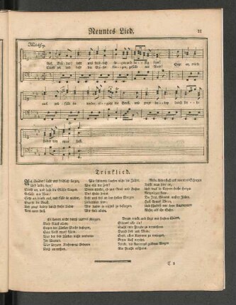 Neuntes Lied.
