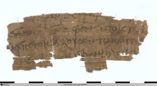R: Ps.-Chrysostomos, De decollatione praecursoris et baptistae Johannis (PG 59, 485–486) / V: Urkundenfragment