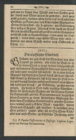 (XVI.) Die teufflische Bündniß.