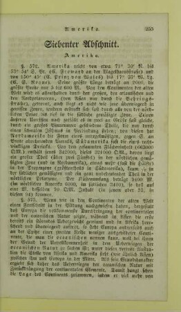 Siebenter Abschnitt. Amerika
