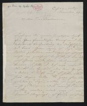 Brief an Karl Friedrich Curschmann : 30.11.1829