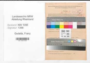 Entnazifizierung Franz Gudella , geb. 10.03.1908 (Landwirt)