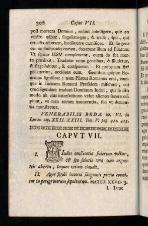 300-325, Caput VII