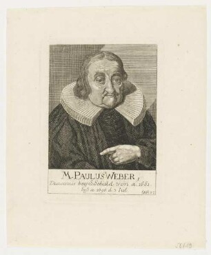 Bildnis des Paulus Weber
