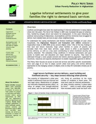 Legalise informal settlements to give poor families the right to demand basic services