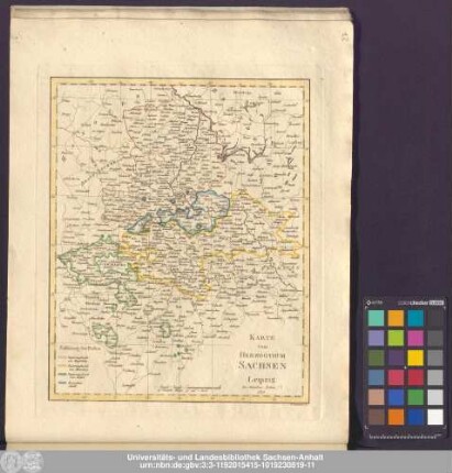 Karte vom Herzogthum Sachsen