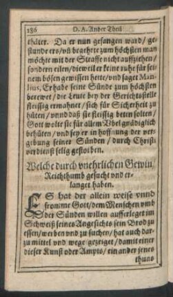 Welche durch unehrlichen Gewin/ Reichthumb gesucht und erlanget haben.