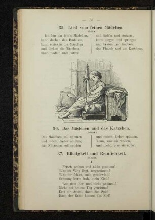 35. Lied vom feinen Mädchen.