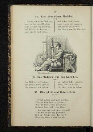 35. Lied vom feinen Mädchen.