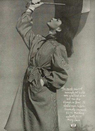Modeaufnahme, Modell Judith Underwood, Tearsheet (Mademoiselle)