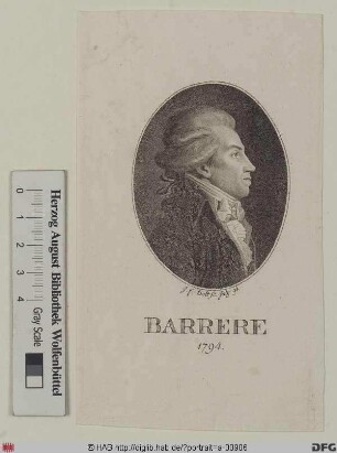 Bildnis Bertrand Barère de Vieuzac
