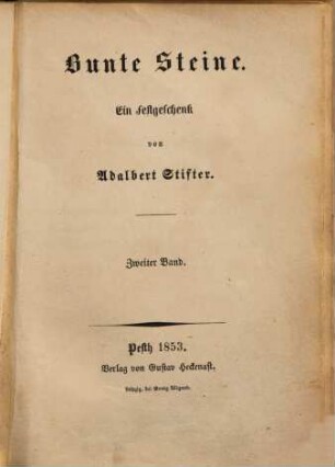 Bunte Steine : ein Festgeschenk, 2