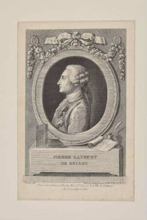 Bildnis Belloy, Pierre-Laurent Buyrette de (1727-1775), Dichter, Dramatiker