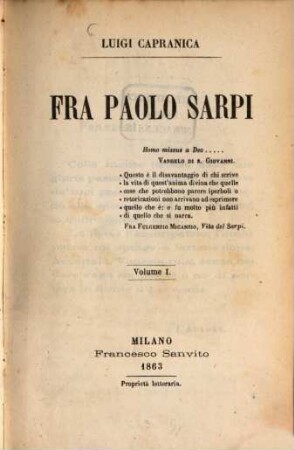 Fra Paolo Sarpi, 1