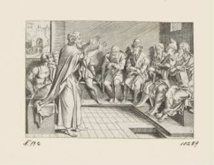 Predigt des heiligen Pauls, Blatt 6 der Folge "Apostelgeschichte"