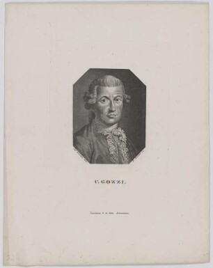 Bildnis des C. Gozzi