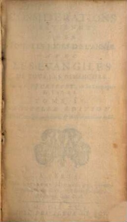 Considerations Chrêtiennes Pour Toute Les Jours De L'Année : Avec Les Evangiles De Tous Les Dimanches, 4