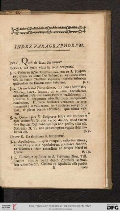 Index Paragraphorum