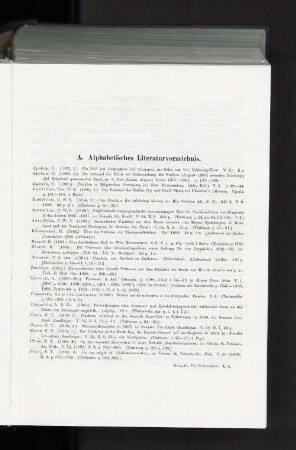 A. Alphabetisches Literaturverzeichnis.