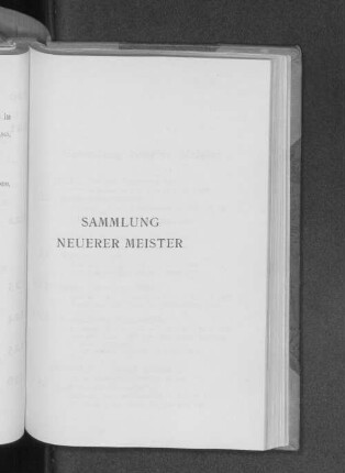 Sammlung neuerer Meister
