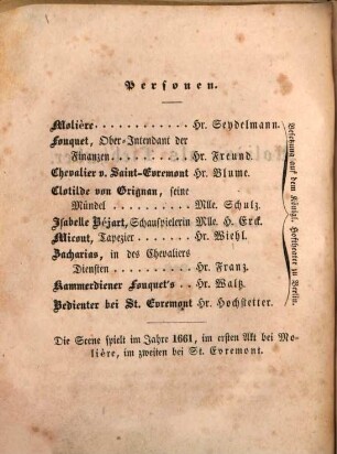 Dramatischer Salon : Almanach kleiner Bühnenspiele zur Unterhaltung in geselligen Kreisen. 1841