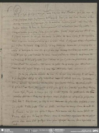Eigenh. Brief von Claude C. Fauriel an August Wilhelm von Schlegel, Paris, ohne Datumsangabe