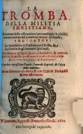 La tromba della militia christiana