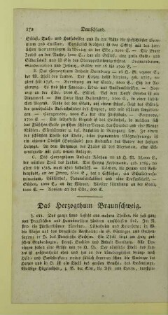 Das Herzogthum Braunschweig