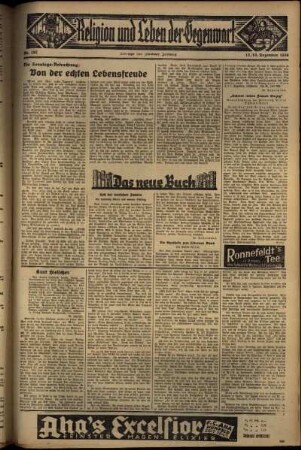 Dritte Ausgabe vom Sonntag, den 13. Dezember 1936.