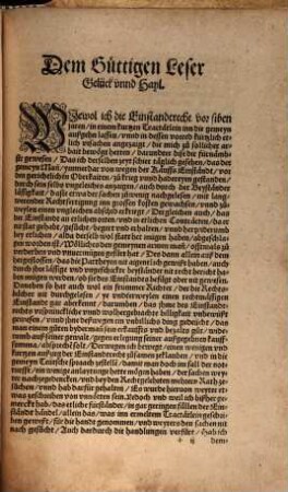 Einstandtrecht, Jn Latein Ius protomiseos, congrui, vel retractus genannt : in vier Bücher gezogen, darin[n] nach notturfft vermeldet, waher solcher Kauffs einstandtrecht sein vrsprung ... hab ... Sampt einem sondern Buch von vorbehaltnen Widerkeüffen, Anbott, und Losungen, in Latein Retractus conuentionales genannt etc.
